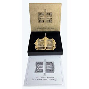 2002 Texas State Capitol Door Hinge Ornament with Box